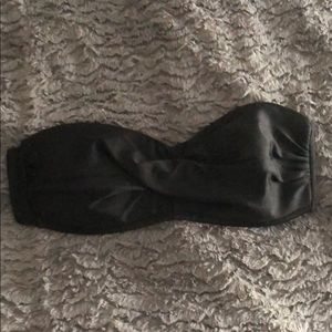 Black bandeau top